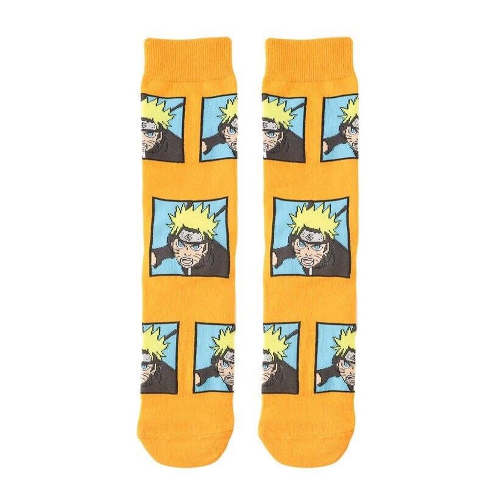 Orange Naruto Uzumaki All Over Print Anime Socks - Naruto Shippuden Merchandise